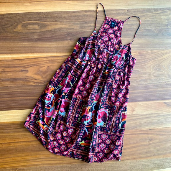 Insight Y2K Bohemian V-Neck Babydoll Mini Dress - Picture 7 of 9